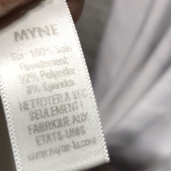 MYNE| Blue & White Casual Dress Sz 2 with … - Picture 16 of 16